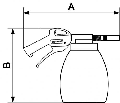 Pistola sabbiatrice Prevost per pulizia, 40 Oz. (BG SAND1T)